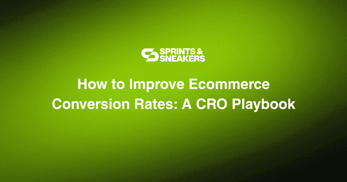 How to Improve Ecommerce Conversion Rates: A CRO Playbook illustration