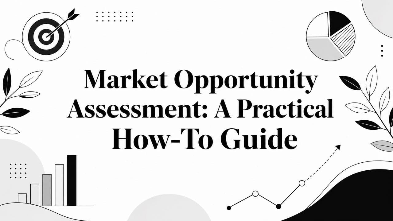 Market Opportunity Assessment: A Practical How-To Guide