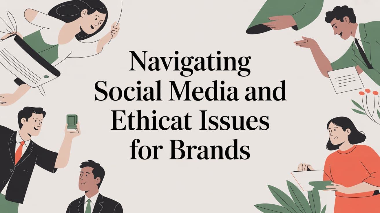 Navigating Social Media and Ethical Issues for Brands illustration
